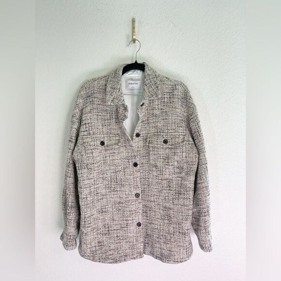 Babaton Joan Tweed Shirt Jacket. 2 - Picture 3 of 9